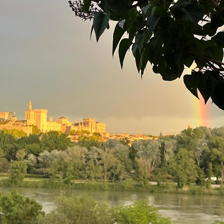 Charmante Petite Maison Avec Vue Panoramique, En Centre Historique, Proche D'Avignon, Ancienne, Renovee, Climatisee, Terrasse, Parking Public Gratuit Villeneuve-lès-Avignon Exteriör bild