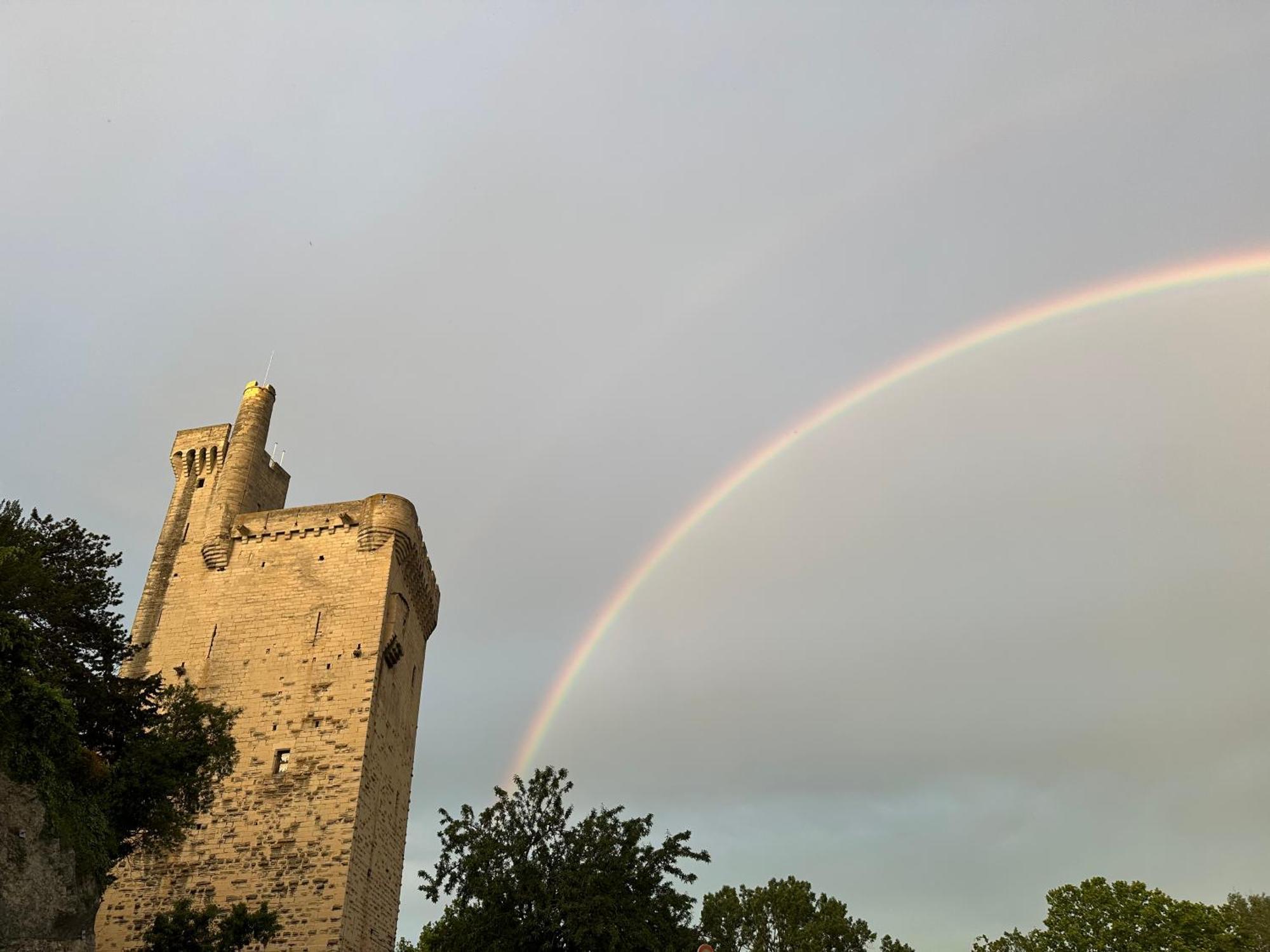 Charmante Petite Maison Avec Vue Panoramique, En Centre Historique, Proche D'Avignon, Ancienne, Renovee, Climatisee, Terrasse, Parking Public Gratuit Villeneuve-lès-Avignon Exteriör bild